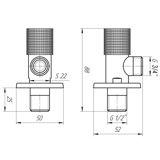Кран кутовий кераміка SOLOMON EXCLUSIVE 1/2″X3/4″ 989 BB (BLACK/BLACK) ( 1шт.) Кран кутовий кераміка SOLOMON EXCLUSIVE 1/2″X3/4″ 989 BB (BLACK/BLACK) ( 1шт.)