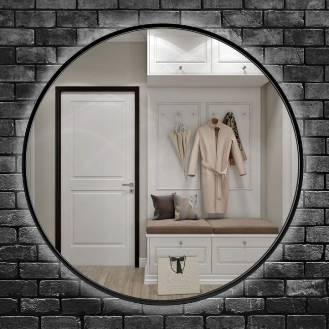 Дзеркало UNIO MRR-10 RND-S 600 x 600 mm LED BL з сенсором Дзеркало UNIO MRR-10 RND-S 600 x 600 mm LED BL з сенсором