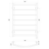 Рушникосушарка UNIO LD ЕU 700-500-7 BLK Драбинка Дуга електро чорна Рушникосушарка UNIO LD ЕU 700-500-7 BLK Драбинка Дуга електро чорна