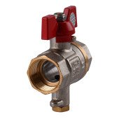 Кран кульовий повнопрохiдний  для підключення термометра  SOLOMON 3/4″ V1242 S