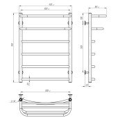 Рушникосушарка UNIO Op EU 700-500-6 Олівія з полицею електро Рушникосушарка UNIO Op EU 700-500-6 Олівія з полицею електро