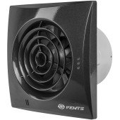 Вентилятор осьовий побутовий Вентс Квайт 100 В чорний сапфір