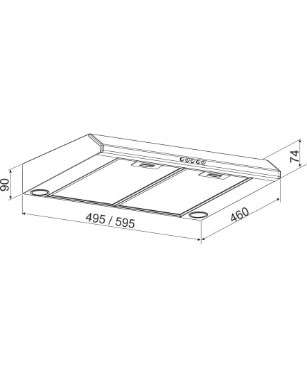 Витяжка GRANADO Toses 1503-450 Black