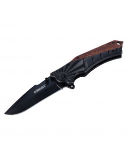 Нож раскладной 120мм (рукоятка комбинированная, металл-дерево) SIGMA (4375801)