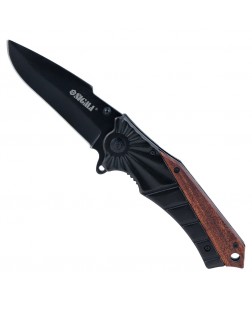 Нож раскладной 120мм (рукоятка комбинированная, металл-дерево) SIGMA (4375801)