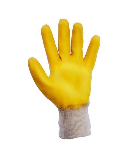 Рукавички трикотажні з нітриловим покриттям (жовті) 120 пар SIGMA (9443451)