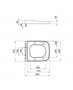 Сидіння для унітаза Qtap Gemini з мікроліфтом Slim QT25992614EW