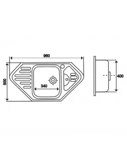 Кухонна мийка Imperial 9550-D Decor (IMP9550DDEC)