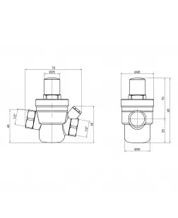 Редуктор SD Plus під манометр 1/2" ВР SD194