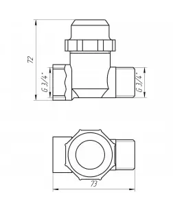 Фільтр груб. очищування 3/4" зв нікель з відстійником Solomon  (8015) TD1053