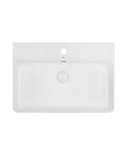 Раковина Qtap Nando 600х420х130 White з донним клапаном QT1211K404W