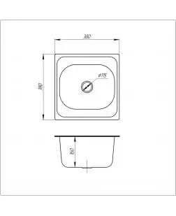 Кухонна мийка ULA 7706 U Satin (ULA7706SAT08)