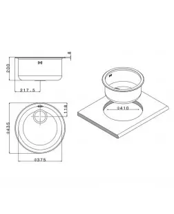 Кухонна мийка Apell Circum CIVIIBC Brushed