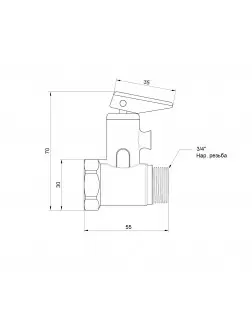 Підривний клапан Icma 3/4" №GS09