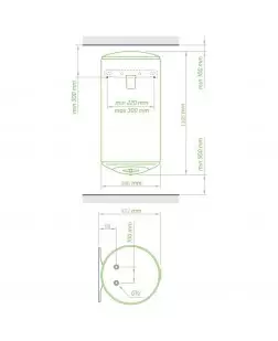 Водонагрівач Tesy Bilight Slim 80 л, мокрий ТЕН 2,0 кВт (GCV803520B11TSRC) 304131