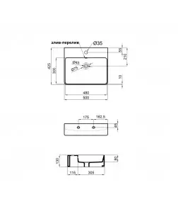 Раковина Qtap Nando 500х420х130 White QT1211K404AWN