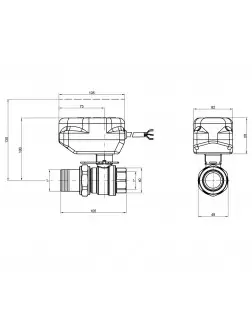 Кран кульовий зонний Icma 1" №341