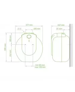 Водонагрівач Tesy Compact Line 10 л під мийкою, мокрий ТЕН 1,5 кВт (GCU1015L52RC) 304141