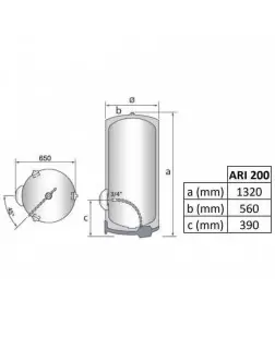 Водонагрівач ARISTON ARI STAB 200 570 THER MO EU