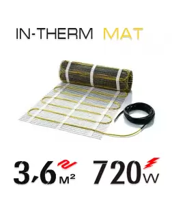 Нагрівальний мат  In-Therm 200 Вт - 3,6 кв.м