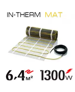 Нагрівальний мат  In-Therm 200 Вт - 6,4 кв.м